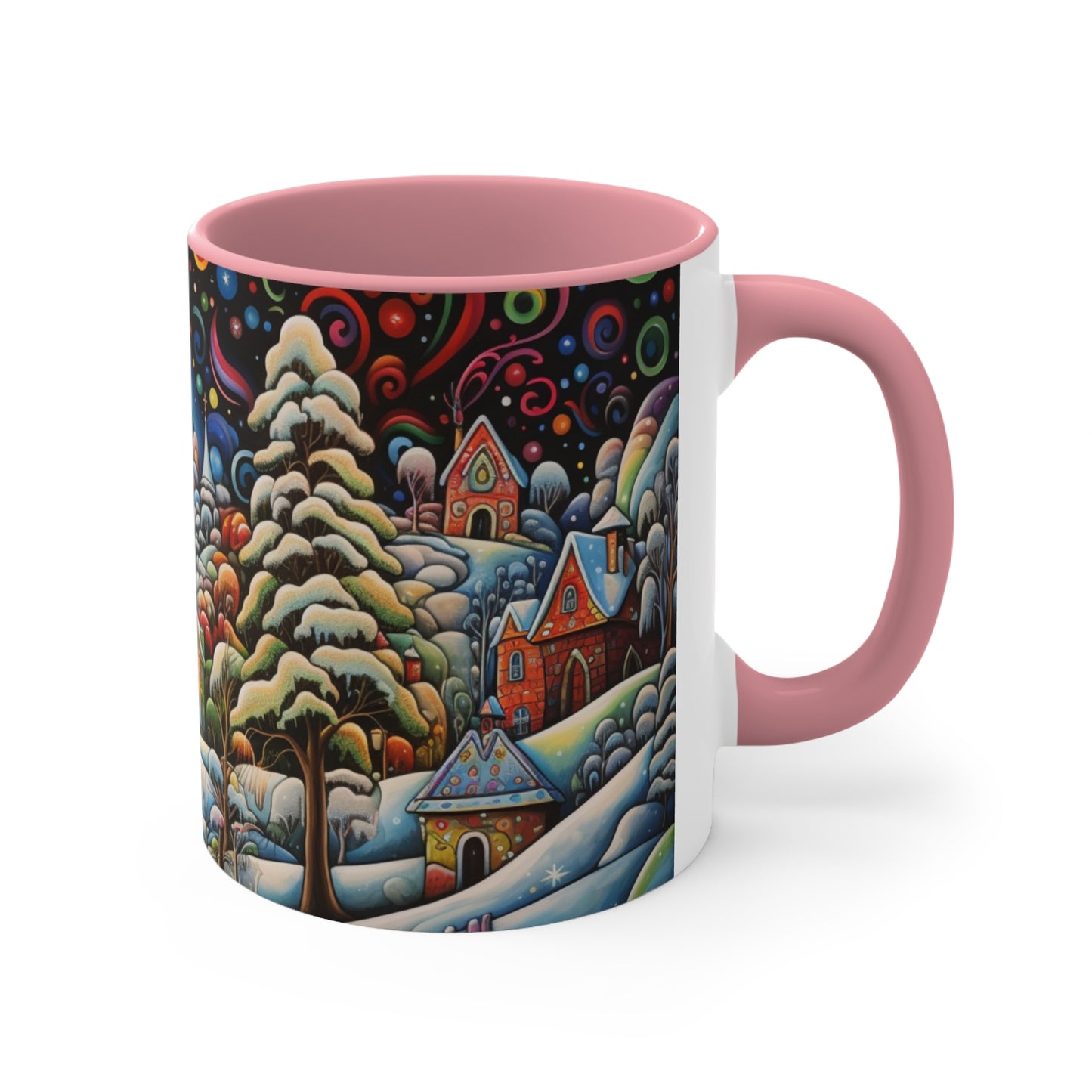 Rainbow on Winter day   | Ceramic Mug | Original Art