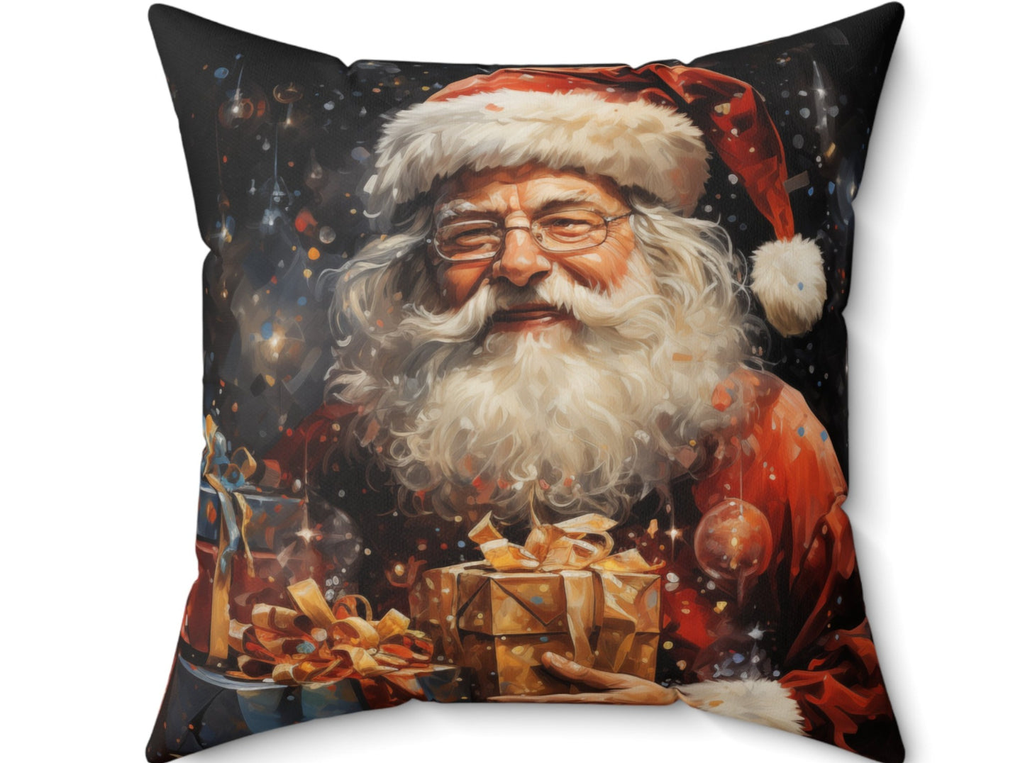 Christmas Santa Clause Pillow | Square Pillow | Home Decor | 2 Sizes available