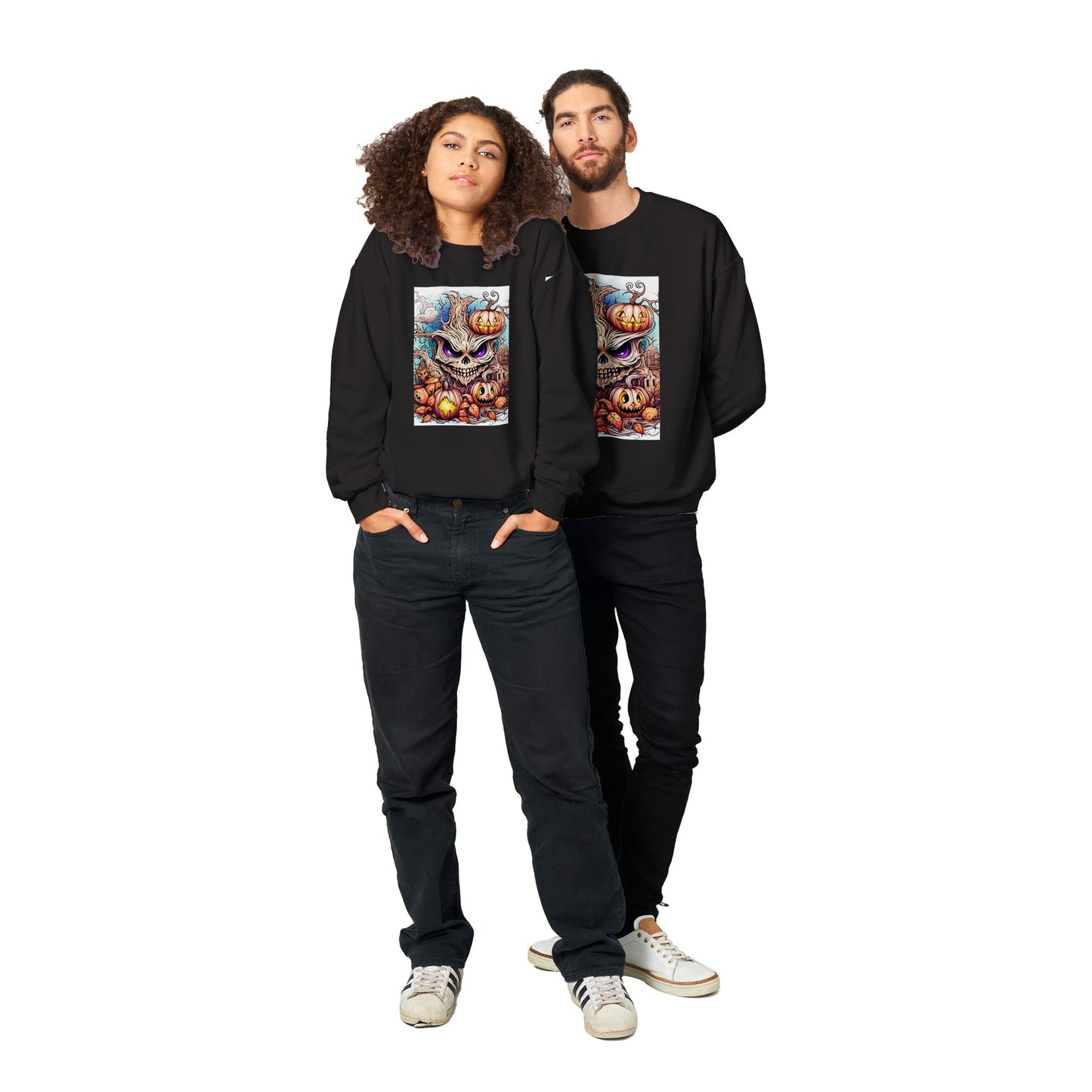 Skull tree and Pumpkins | Unisex crewneck sweatshirt