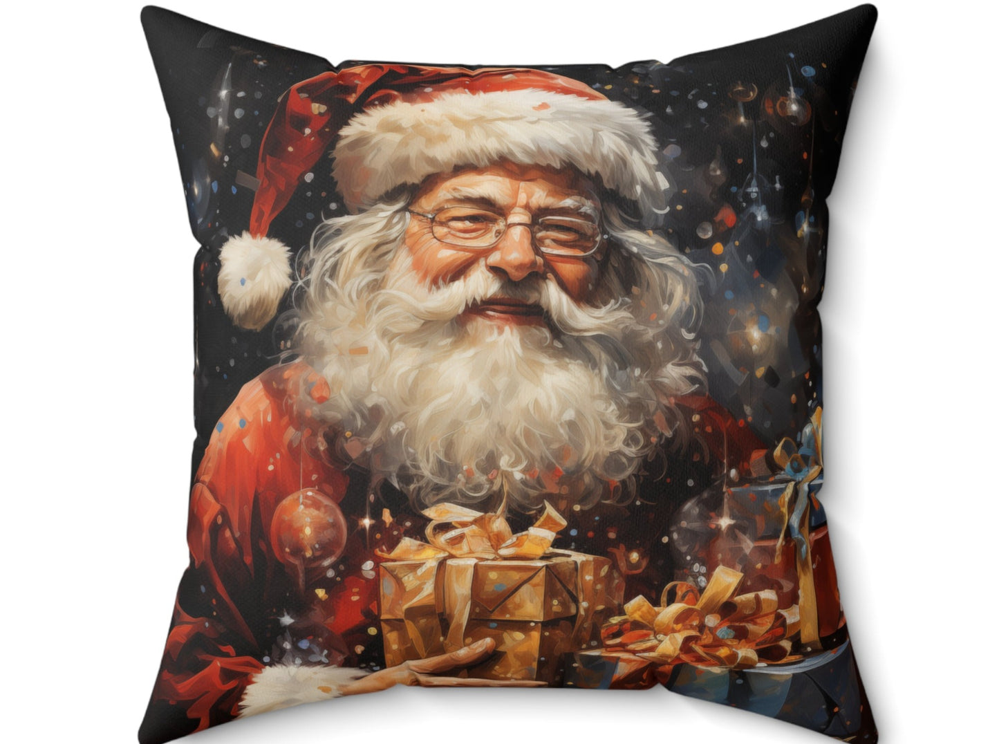 Christmas Santa Clause Pillow | Square Pillow | Home Decor | 2 Sizes available