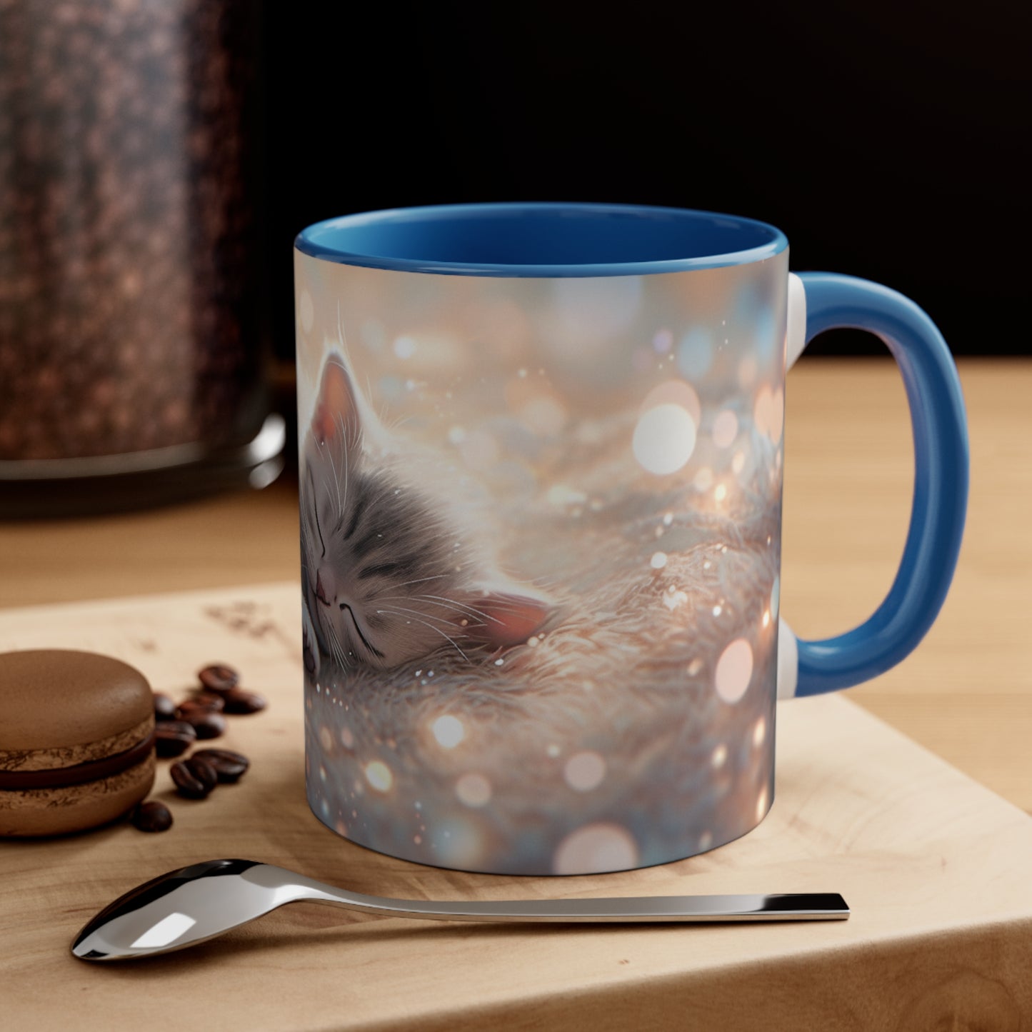 Kitten Dreams | Original Art | Accent Coffee Mug, 11oz