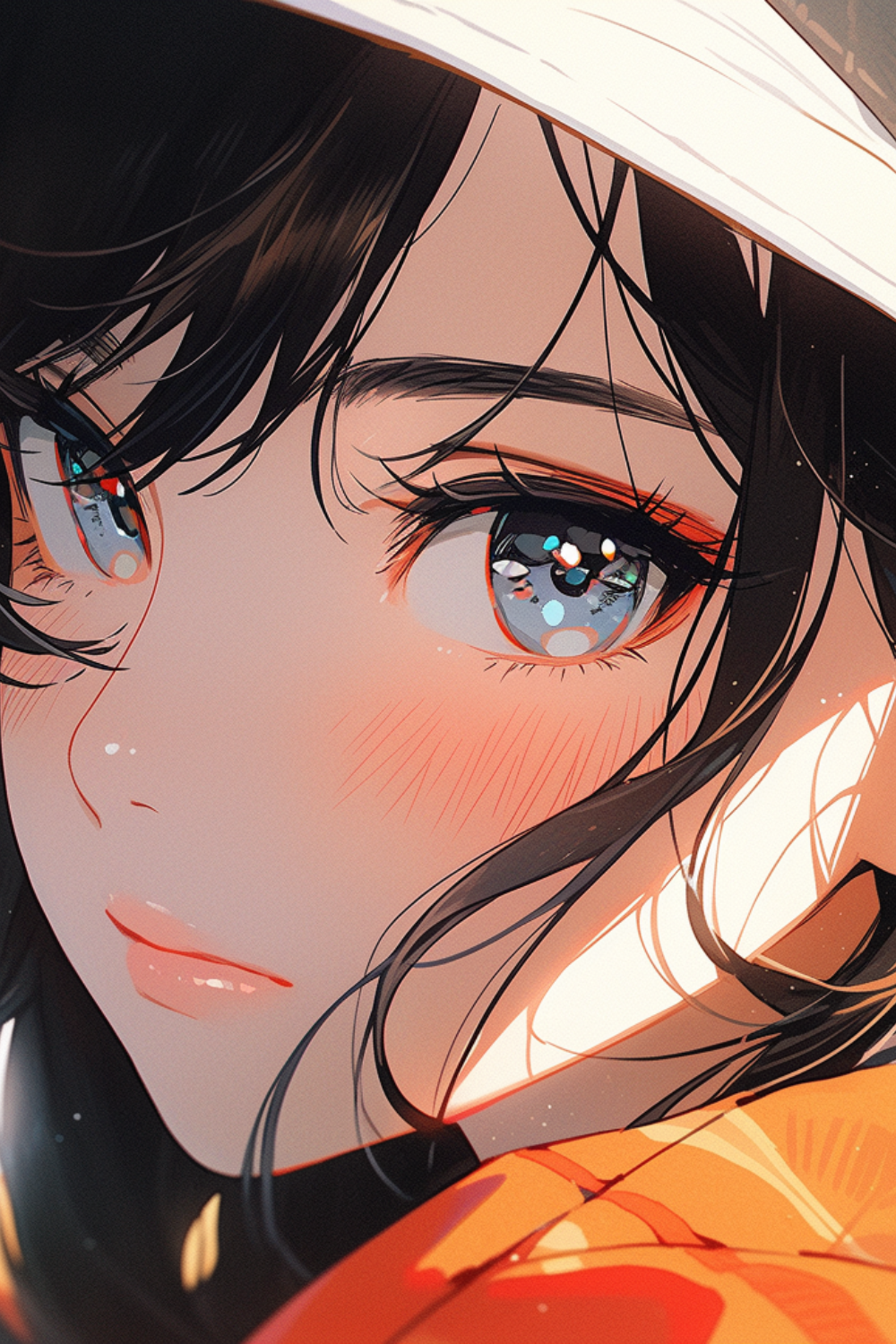 Soulful Eyes, Anime Art | High resolution instant download