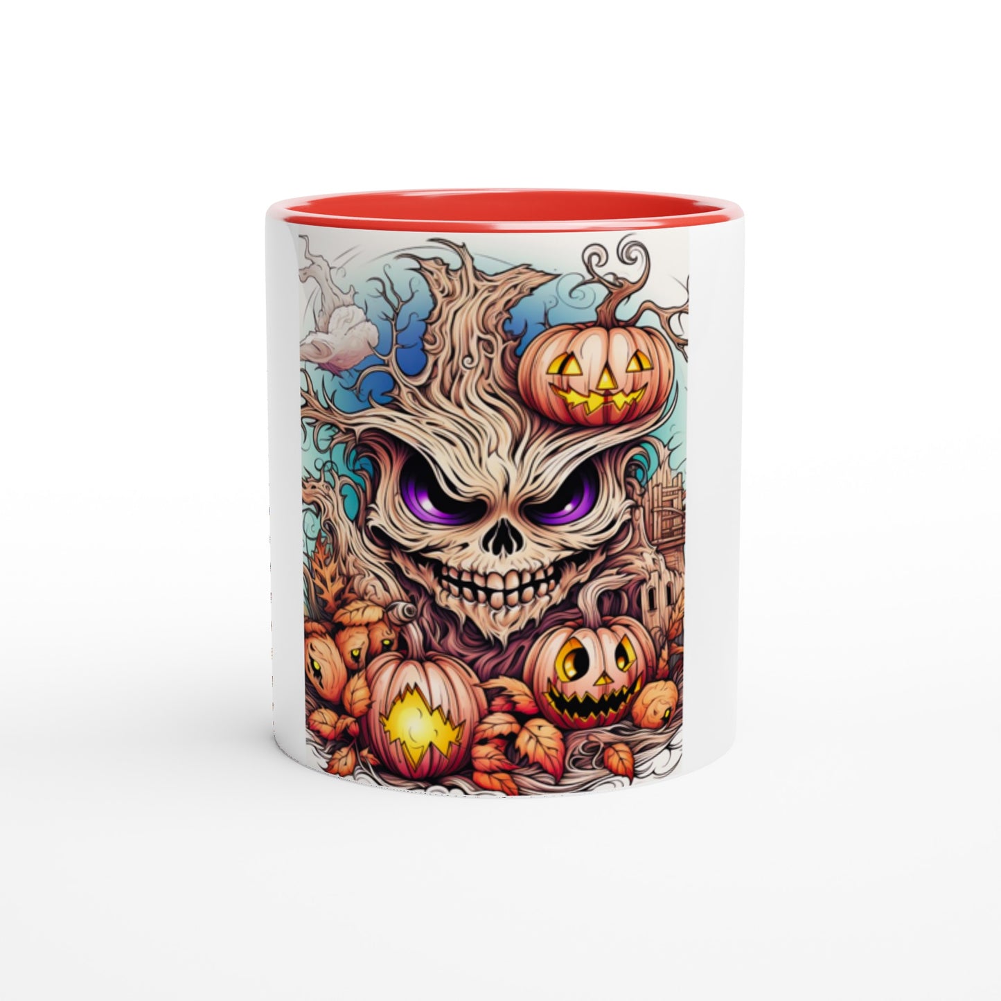 Skull tree and Pumpkins| Mug | Dishwasher and Microwave safe