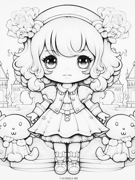 Sanrio My Melody and friends| Coloring Page | Instant Digital Download