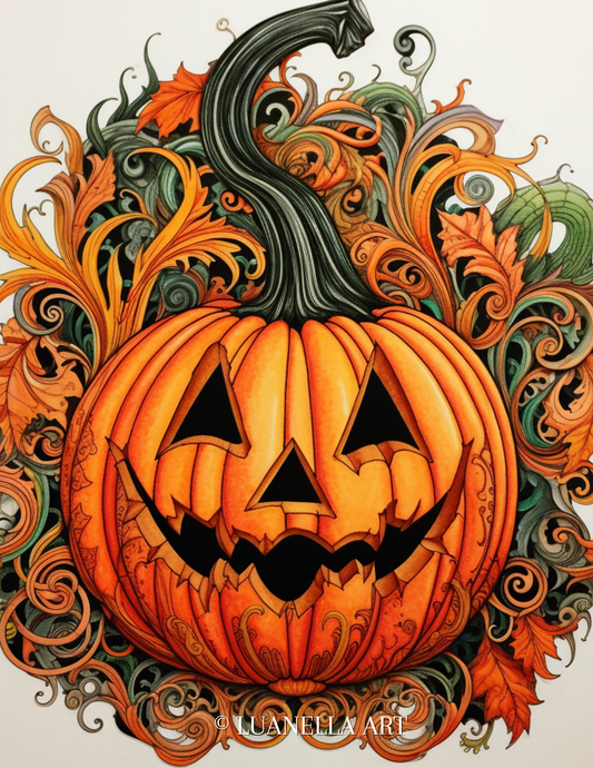 Pumpkin | Art Print | Instant Digital Download |