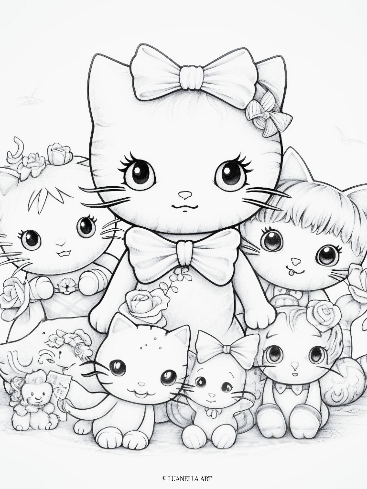 Sanrio and friends | Coloring Page | Instant Digital Down