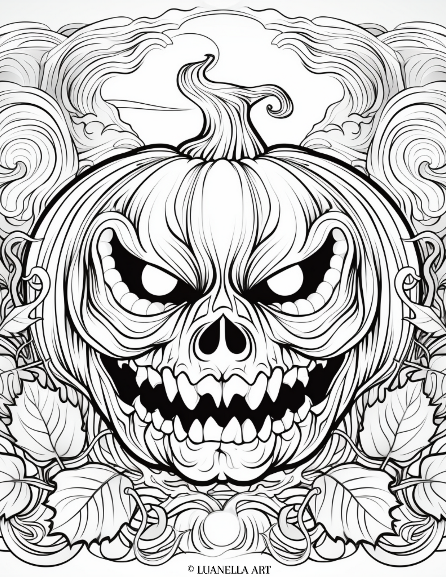 "Complete My Halloween" Pumpkin Carving art | Unique Halloween Aesthetic | Instant download PNG