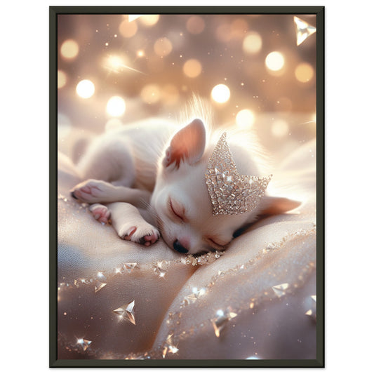 Sleeping Dog | Original Art | Premium Matte Paper Metal Framed Poster