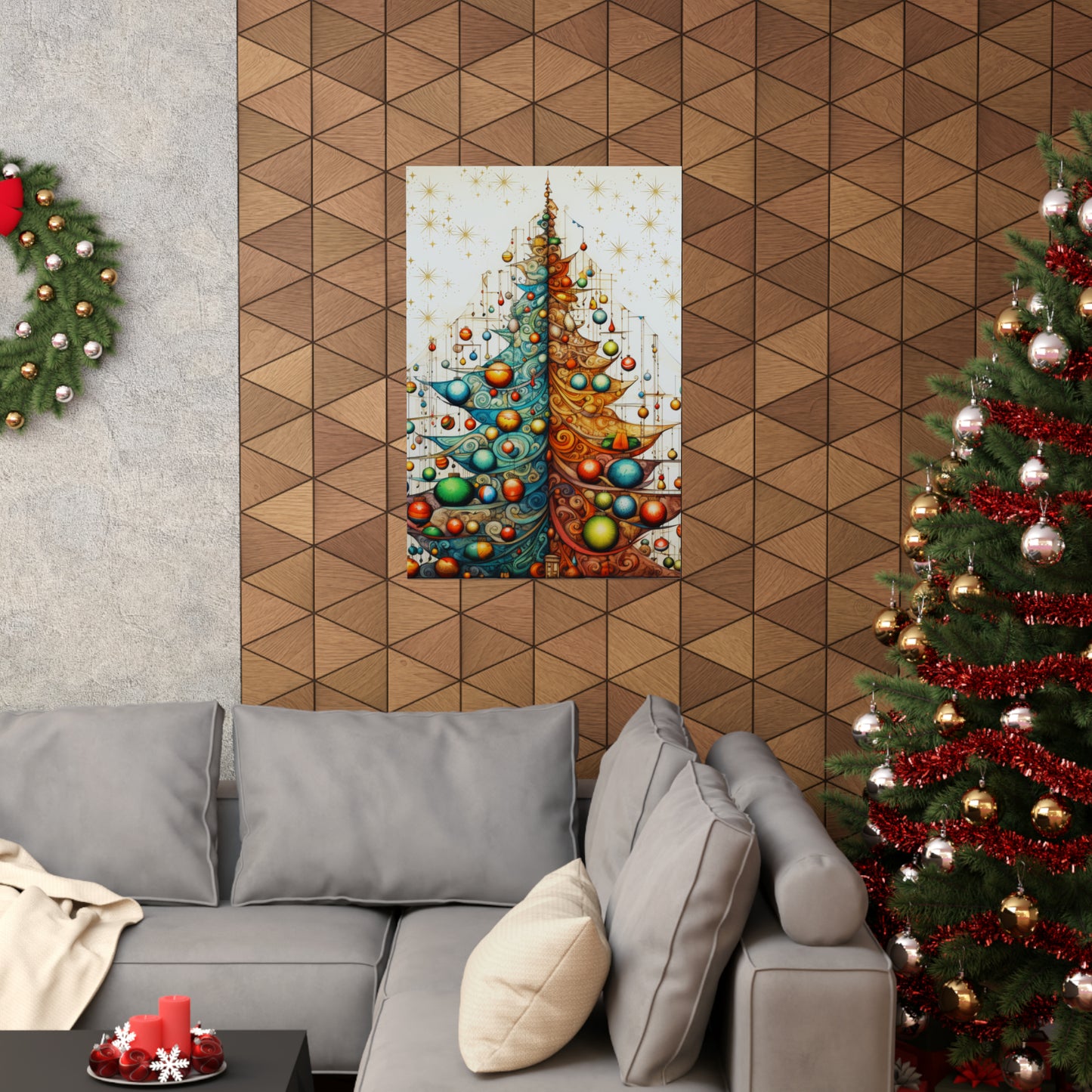 Christmas Tree | Matte Vertical Poster  | Original Art