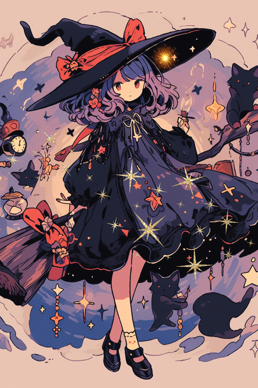 Halloween Witch | Halloween Art Print | Instant Digital Download