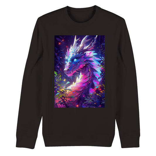 Dragon | Original Art | Organic Unisex Crewneck Sweatshirt | Eco Conscious